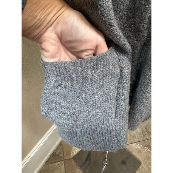 Eileen Fisher Button Down Cardigan Sweater Wool Cashmere Elbow Sleeve Medium EUC - Picture 9 of 14